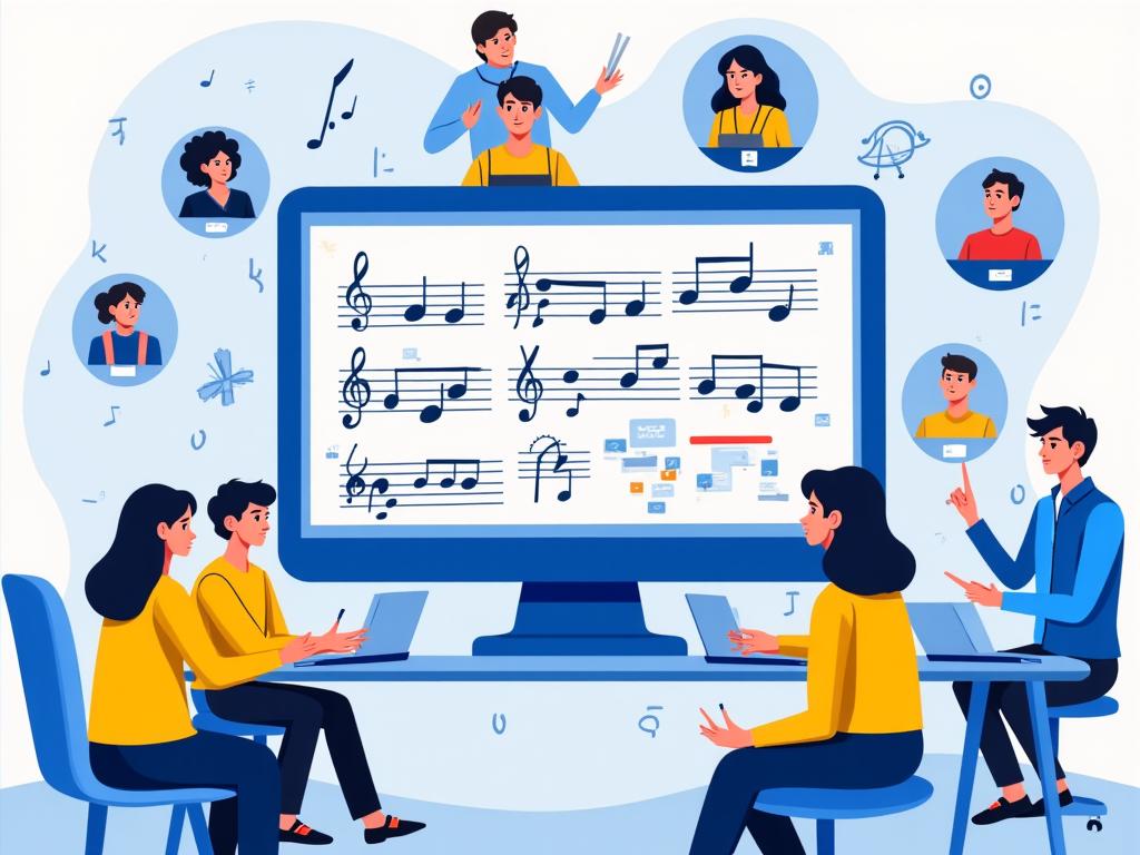 Interactive music theory workshop